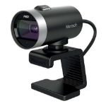 Microsoft LifeCam Cinema webcam USB 2.0 Black, Stainless steel
