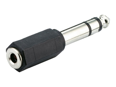 Image of Microconnect 6.3mm/3.5mm M/F Black