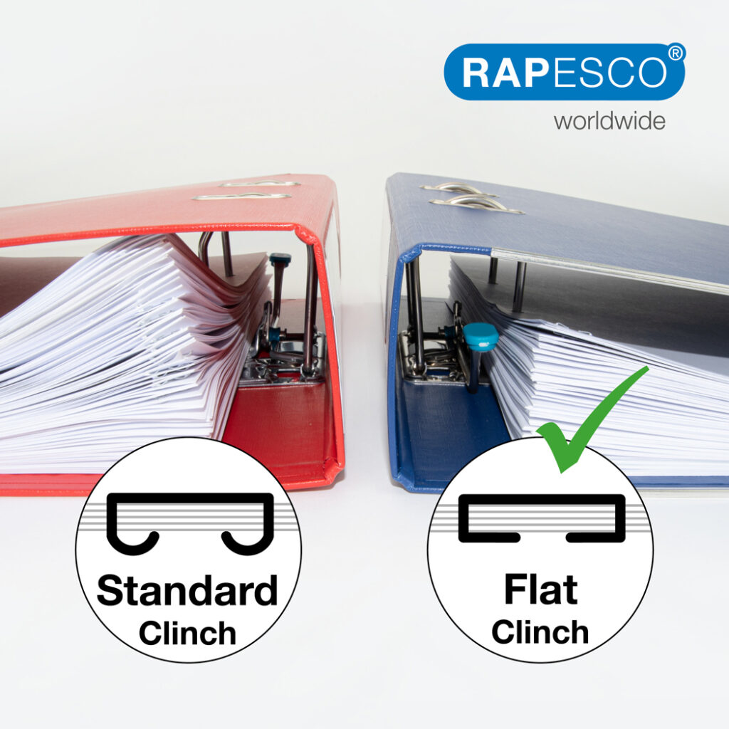Rapesco 1688 stapler Flat clinch Black
