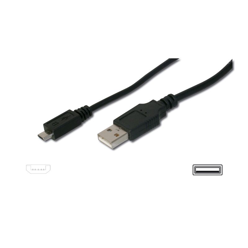 Image of FDL 1M USB A MALE TO USB MICRO B MALE CABLE