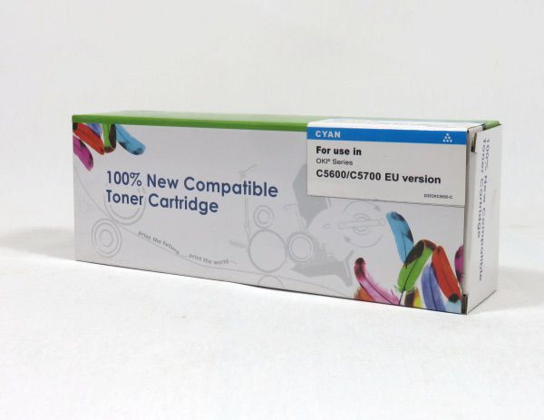 Data Direct Oki C5600 5700 Toner Cyan Compatible 43381907C