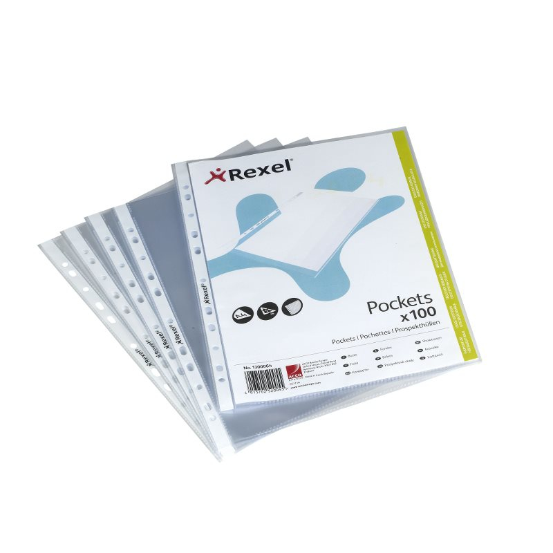 Photos - Accessory Rexel Premium A5 Top Opening Pockets Clear  1300063 (100)
