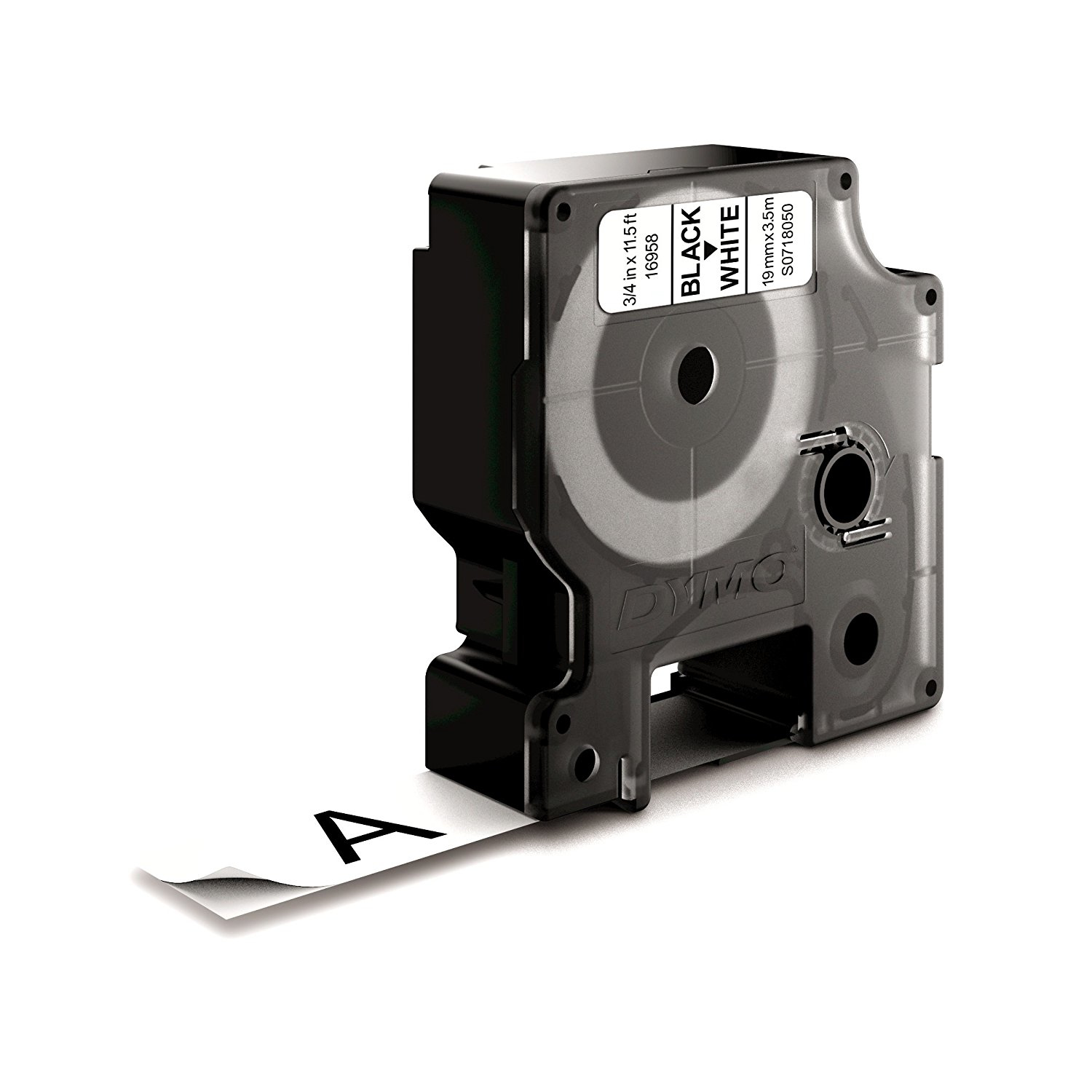 Image of Dymo 16958/S0718050 DirectLabel-etikettes Nylon black on white...