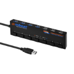 MBeat USB-M43HUB interface hub USB 3.2 Gen 1 (3.1 Gen 1) Type-A 5000 Mbit/s Black