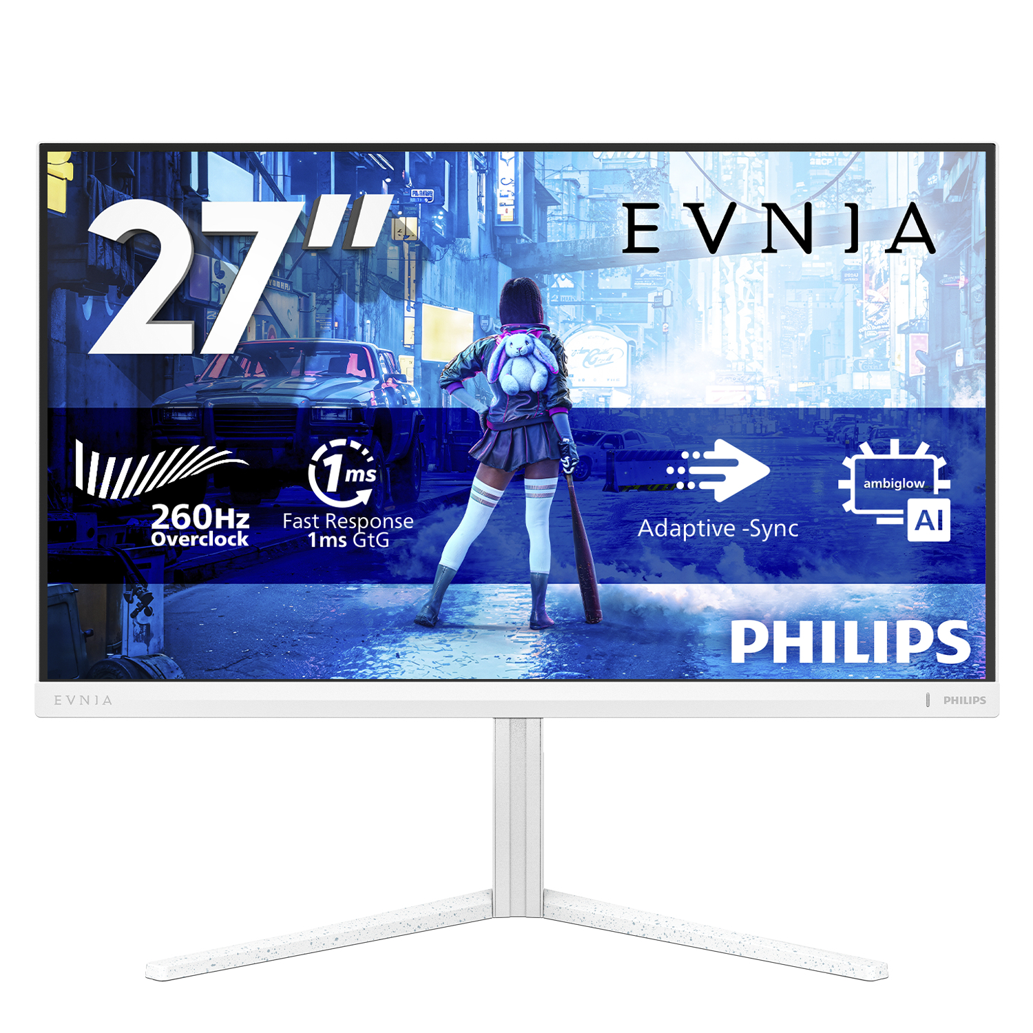 Philips White 27M2n5201p/00 Computer Monitor 68.6 Cm (27") 1920 X 1080