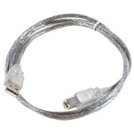 Microconnect USBAB5T USB cable USB 2.0 5 m USB A USB B Transparent