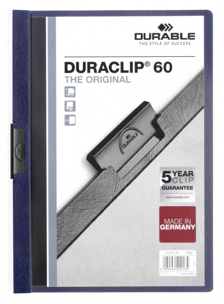 Photos - File Folder / Lever Arch File Durable DURACLIP report cover Blue 220928 