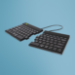 R-Go Tools Ergonomische Tastatur R-Go Split Break mit Pausensoftware, ergonomische geteilte Tastatur, QWERTY (US), kabellos, schwarz