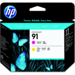 HP P2V36A/91 Printhead multi pack + Ink cartridge magenta / yellow Pack=3 for HP DesignJet Z 6100