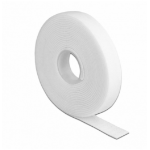 DeLOCK Hook-and-loop tape on roll L 3 m x W 13 mm white