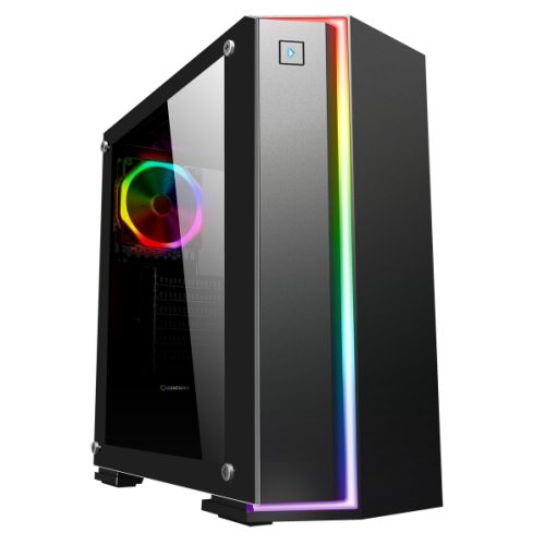 Image of GAMEMAX Starlight ARGB Gaming Case w/ Glass Window ATX Rainbow...