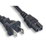 Monoprice 41081 power cable Black 118.1" (3 m) NEMA 1-15P IEC C7