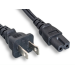 Monoprice 41081 power cable Black 118.1" (3 m) NEMA 1-15P IEC C7