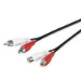 Microconnect AUDCH5 audio cable 5 m 2 x RCA Black