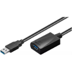 Microconnect USB3.0AAF15A USB cable 15 m USB 3.2 Gen 1 (3.1 Gen 1) USB A Black