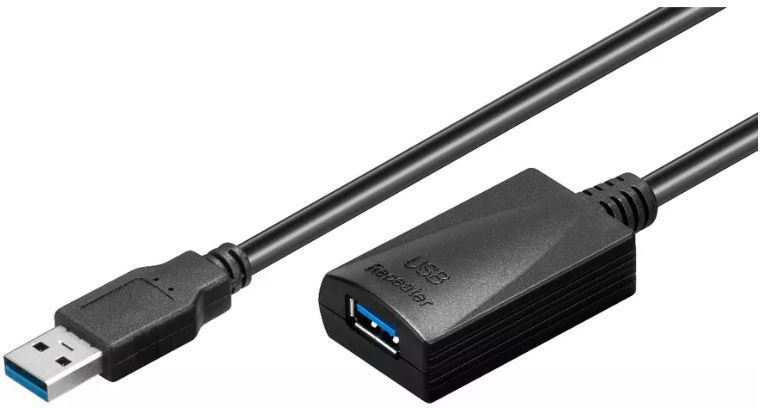Microconnect USB3.0AAF15A USB cable 15 m USB 3.2 Gen 1 (3.1 Gen 1) USB A Black