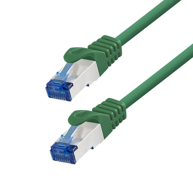 LogiLink Patch cable Cat.6A CCA S/FTP LSZH, green,  0,25 m, EconLine