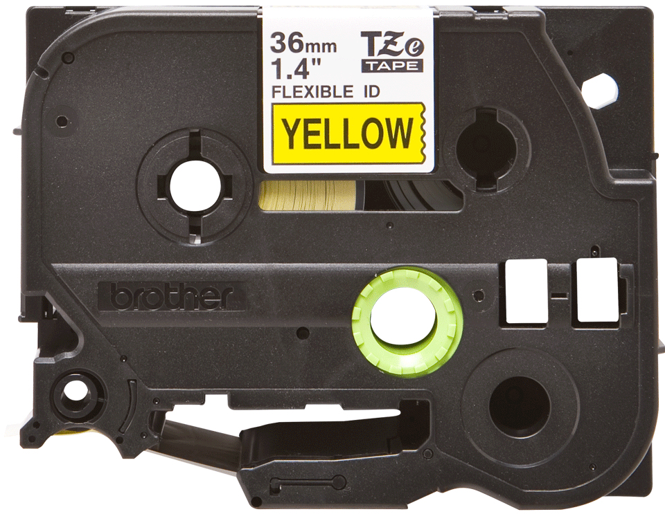 Brother TZE-FX661 DirectLabel black on yellow Laminat 36mm x 8m for Brother P-Touch TZ 3.5-36mm/HSE/6-36mm