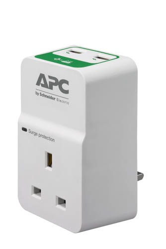 APC PM1WU2-UK surge protector 1 AC outlet(s) 230 V White