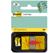 Post-It Index Flags Repositionable Sign Here 25x43mm Red Text On Yellow (Pack 50) 680-9 - 7000144931