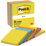 Post-It Notes 76 mm x 76 mm Energetic Colours (Pack 6) - 7100296019