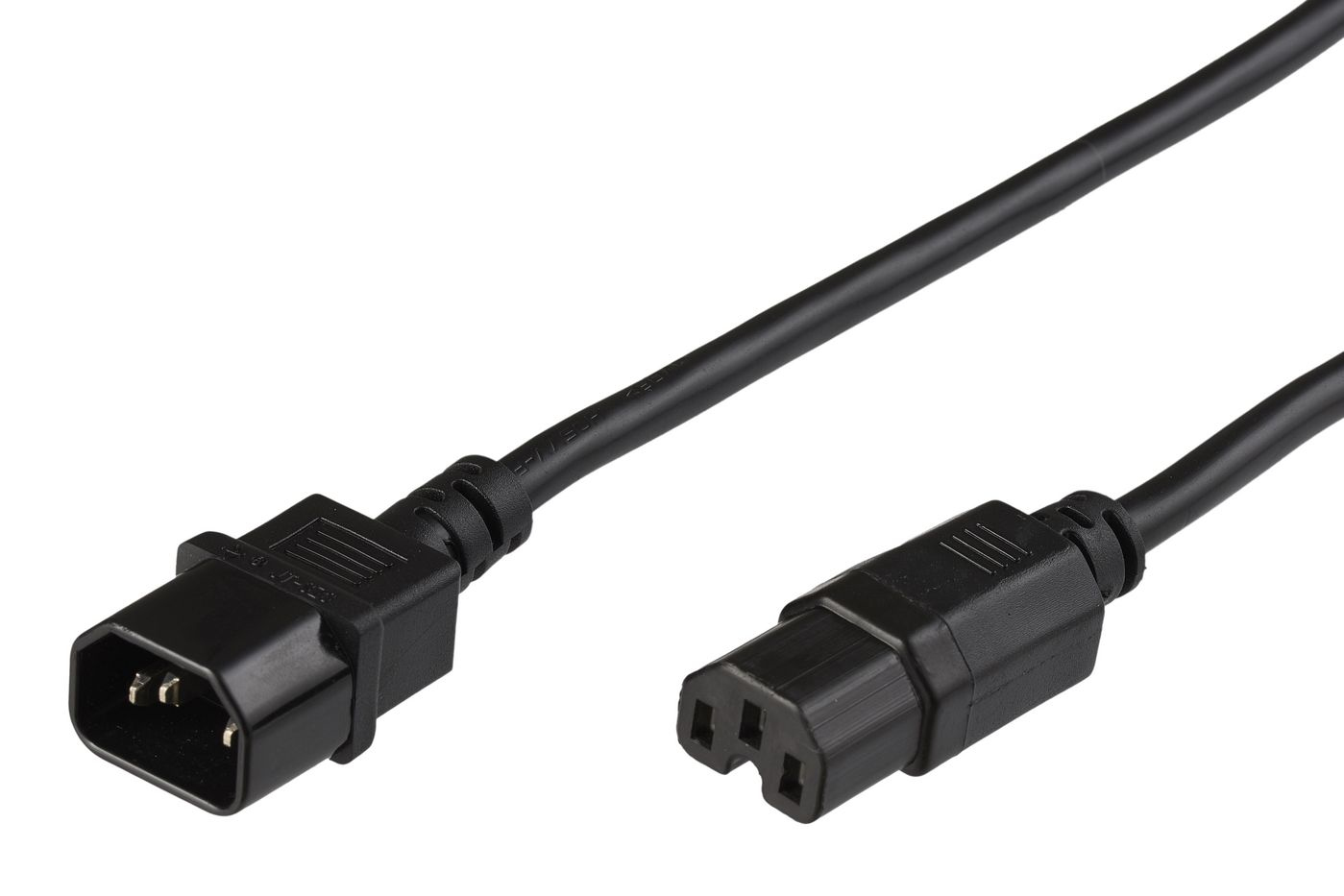 Image of Microconnect PE011405 power cable Black 0.5 m C14 coupler C15 coupler