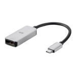 Monoprice 35503 video cable adapter USB Type-C DisplayPort Black, Silver