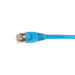Videk Booted Cat5e STP RJ45 to RJ45 Cross Wired Patch Cable Blue 2Mtr -