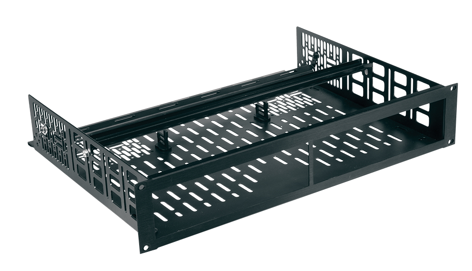 Middle Atlantic Products 2 RU Anodized Custom Shelf For (2) Sonos Amps