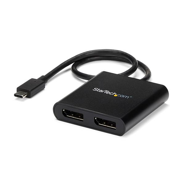 Image of StarTech.com USB-C to Dual DisplayPort 1.2 Adapter, USB Type-C...
