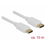 DeLOCK 84863 DisplayPort kabel 10 m Wit