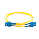 connektgear 1m Duplex Fibre Optic Single-Mode Cable OS2 9/125 Micron SC to SC Yellow