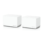 Mercusys HALO H70X (2-PACK) Dual-band (2.4 GHz / 5 GHz) Wi-Fi 6 (802.11ax) White 3 Internal