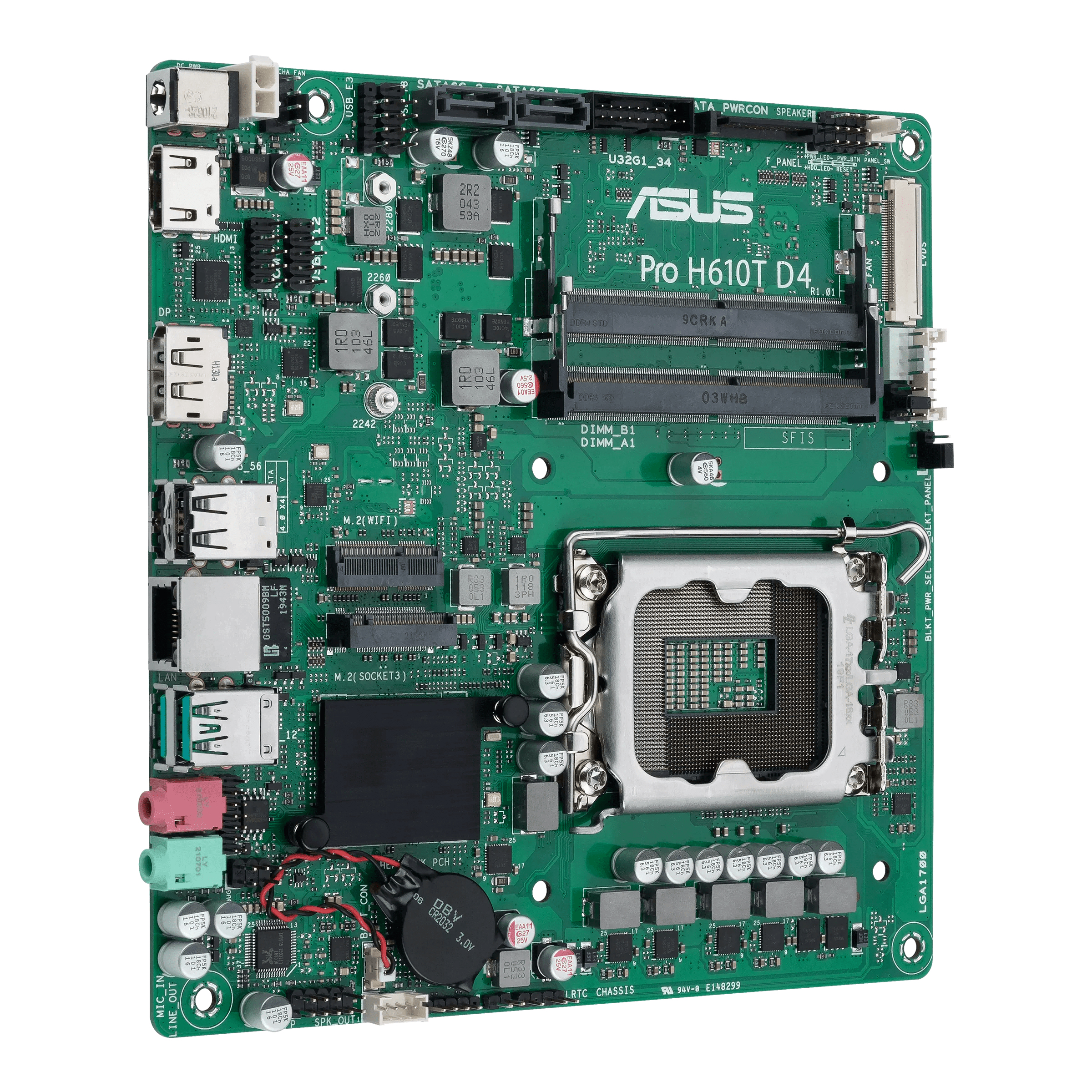 Image of ASUS Pro H610T D4-CSM Intel H610 LGA 1700 mini ITX