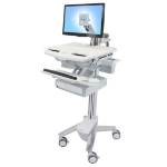 Ergotron StyleView Aluminium, Grey, White Flat panel Multimedia cart