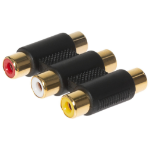 Maplin A30XF cable gender changer RCA Black, Gold