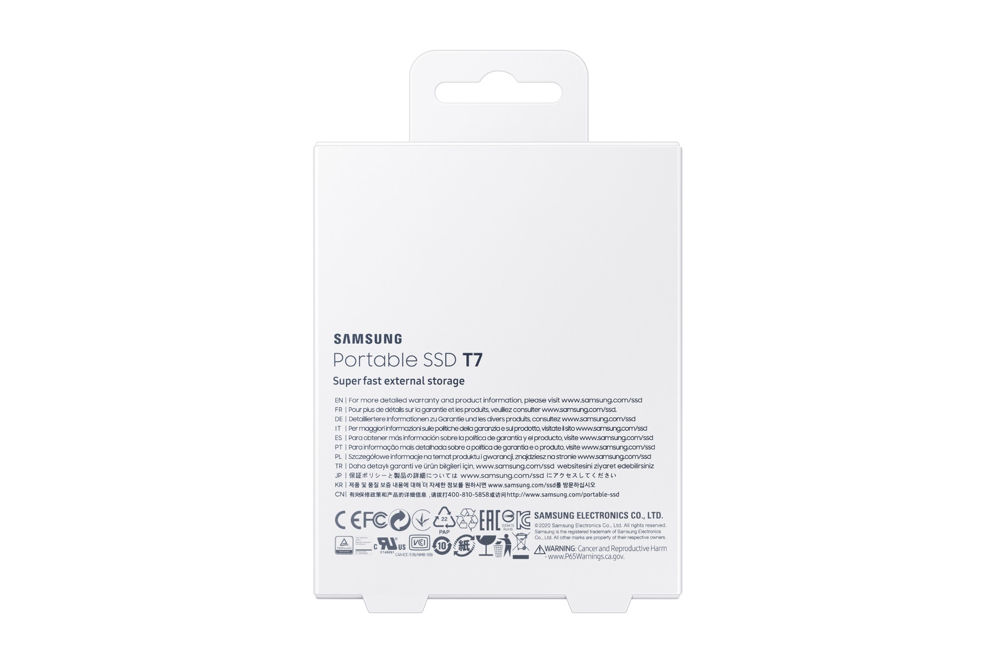 Samsung Portable SSD T7 2000 GB Red