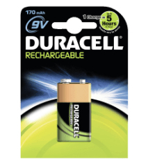 EU Product - Akku Rechargeable   Block  -  9V        170mAh 1St.