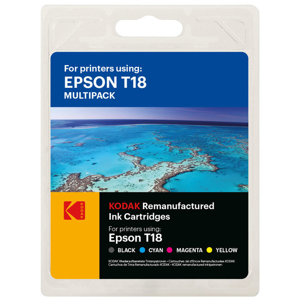 Image of Kodak 485E018021 Ink cartridge multi pack Bk,C,M,Y 12ml 235pg +...