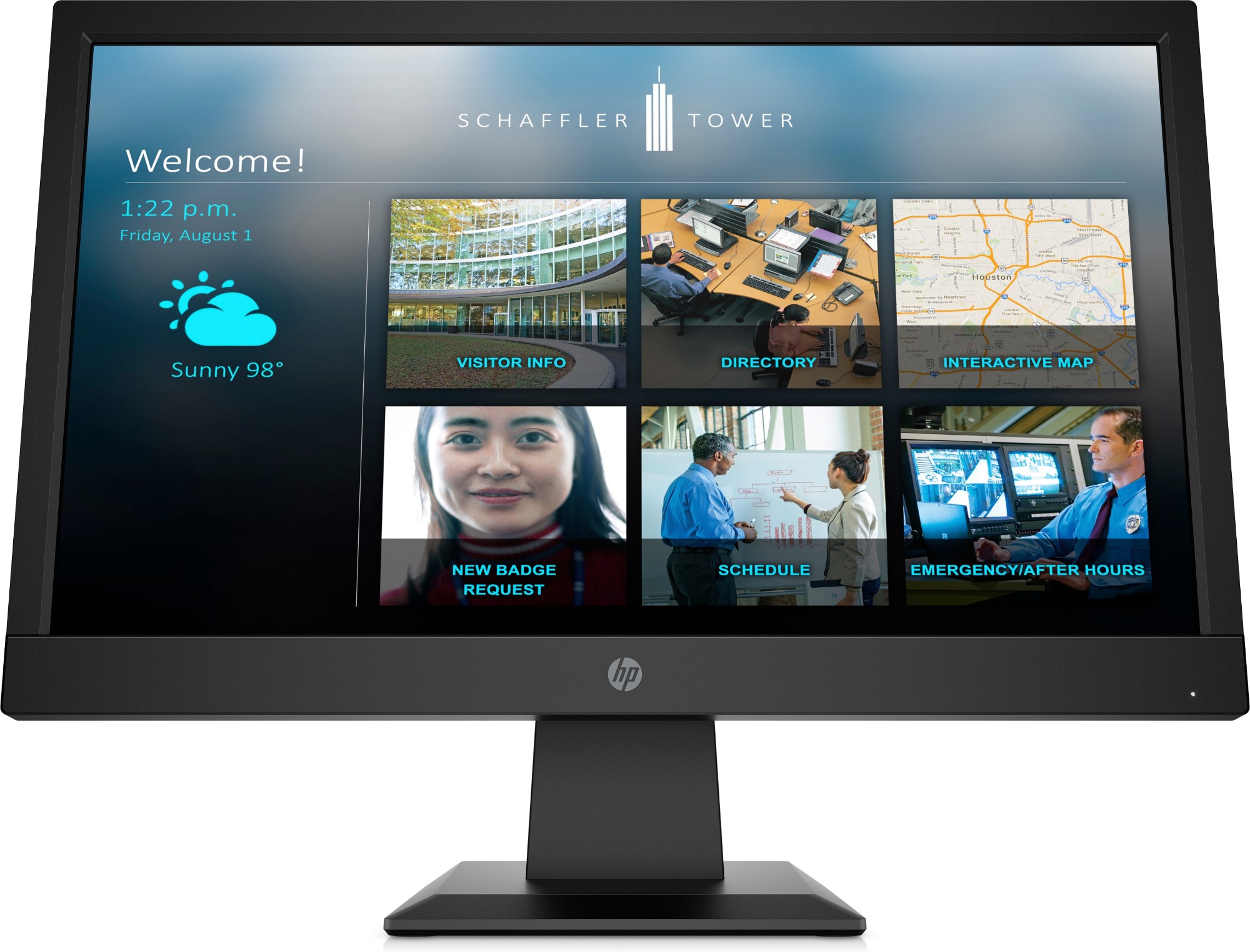 HP P19b G4 47 cm (18.5") 1366 x 768 pixels WXGA LED Black