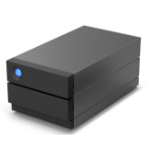 LaCie 2big Raid USB-C 40TB disk array Desktop Black