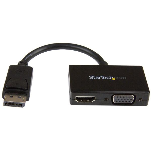 Image of StarTech.com Travel A/V Adapter: 2-in-1 DisplayPort to HDMI or VGA