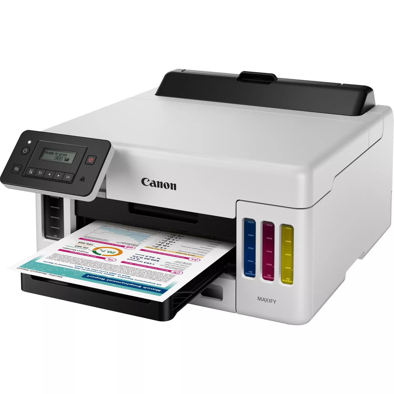 Canon Maxify GX5050 MegaTank Refillable Ink A4 Inkjet Printer 5550C008