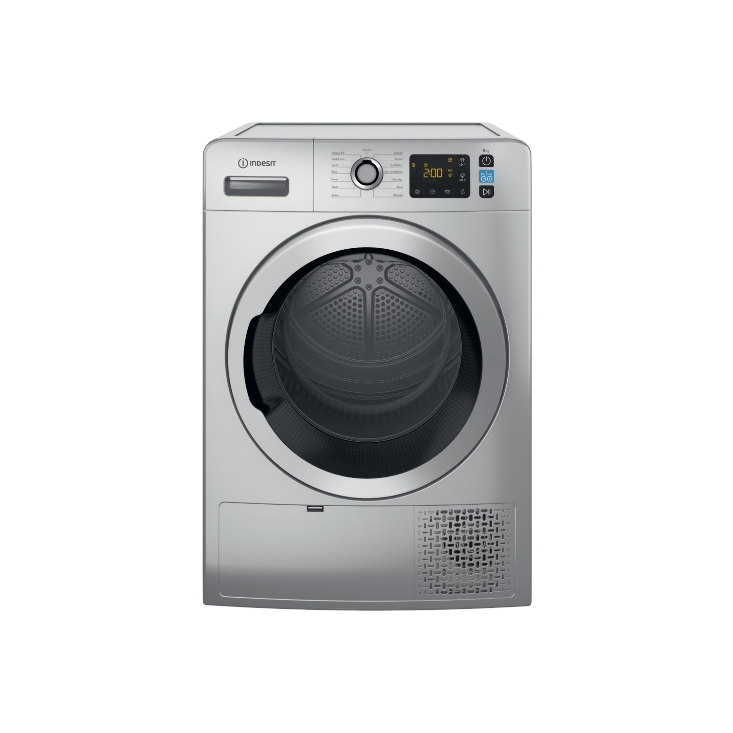 Photos - Tumble Dryer Indesit Push&Go 8kg Heat Pump Dryer - Silver 869991667940 