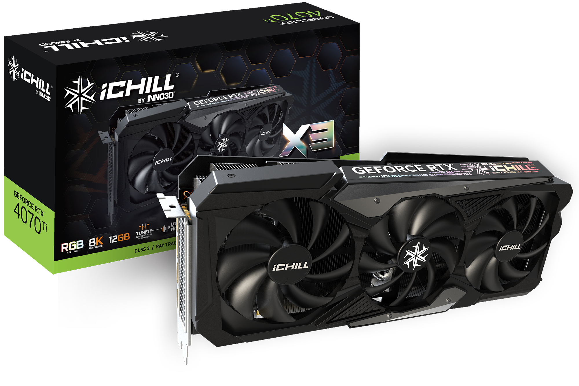 Image of Inno3D iChill Geforce RTX 4070 Ti x3 NVIDIA 16 GB GDDR6X