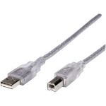 Astrotek 2m USB 2.0 A/B Cable USB cable USB A USB B Transparent