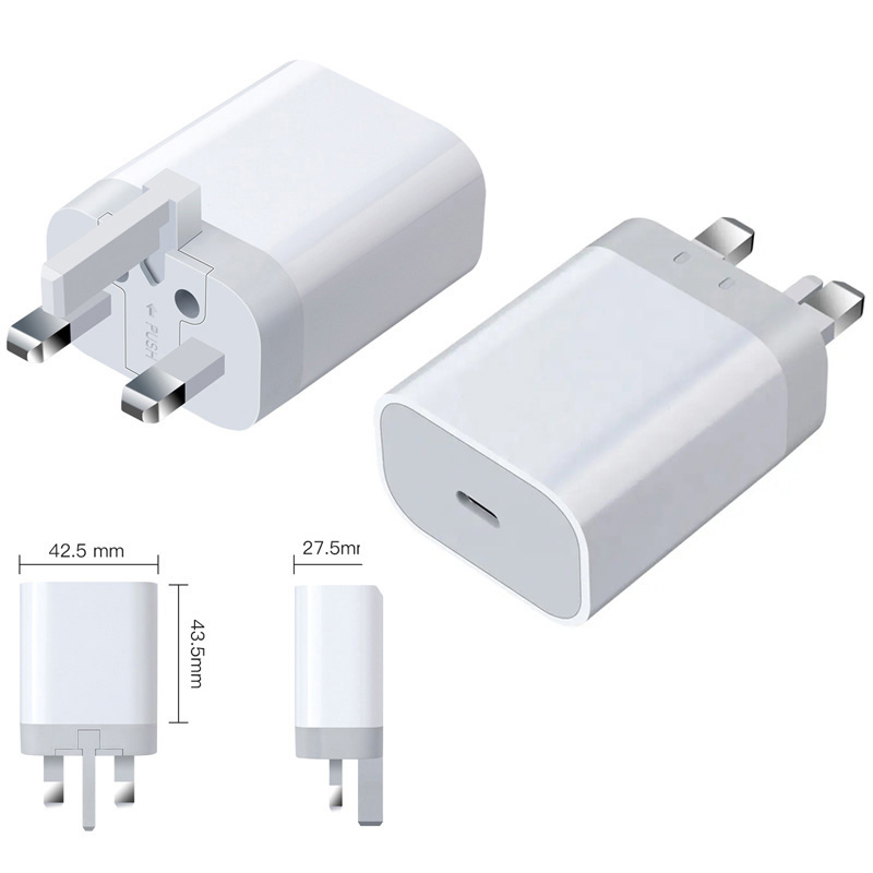 Image of FDL 1 PORT USB-C PD MAINS FAST TRAVEL CHARGER 20W - WHITE