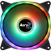 Aerocool DUO14 PC Fan 14cm ARGB LED Dual Ring Antivibration 6 Pins Black
