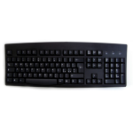 Accuratus KYBAC260-USBBLKITHY is an Italian language USB & PS2 full size keyboard in black. .