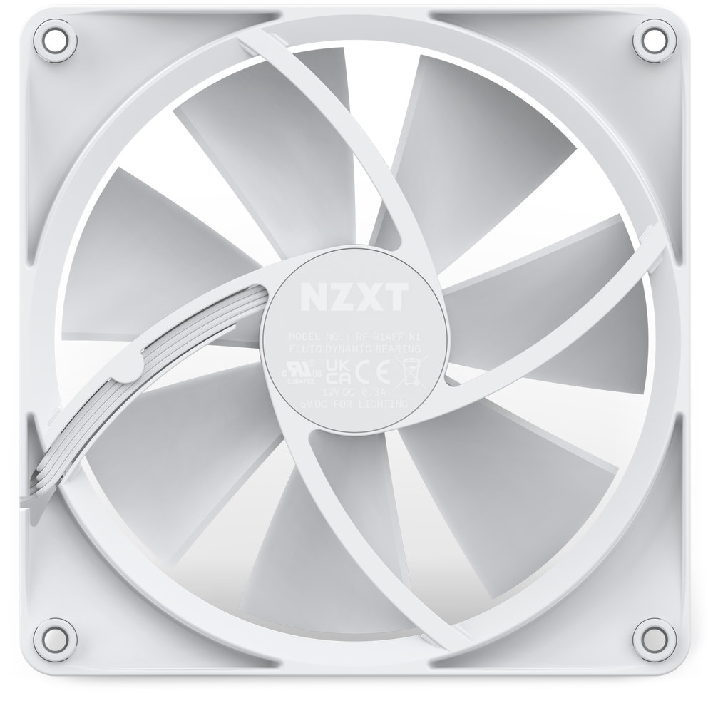 Image of NZXT F140 RGB Computer case Fan 14 cm White 1 pc(s)